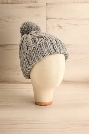 Orion Grey | Knit Tuque w/ Pompom