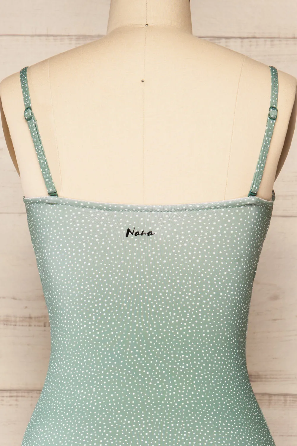Parnu Sage | One-Piece Polka Dot Swimsuit