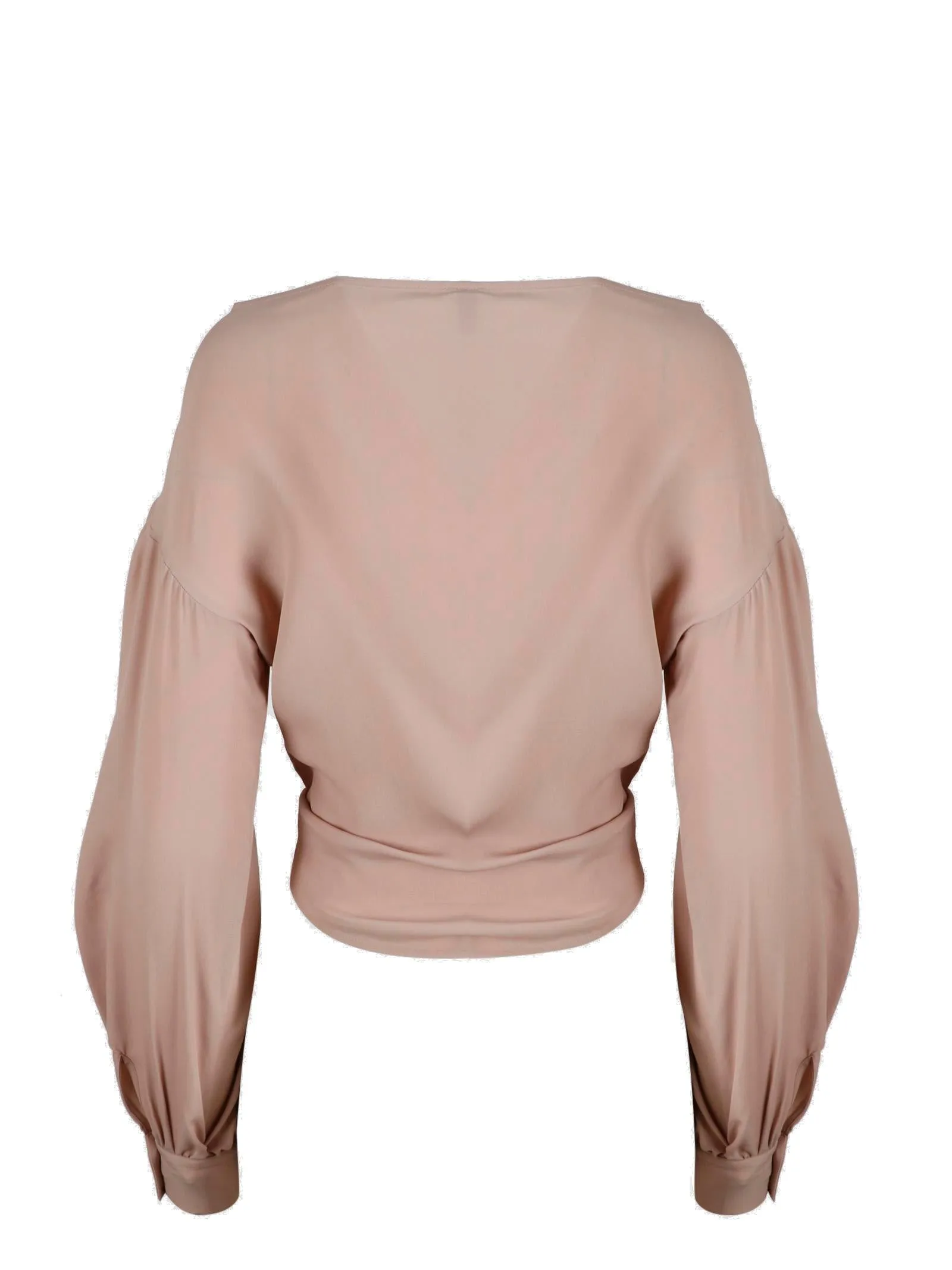 Pinko Round-Neck Knot-Detailed Blouse