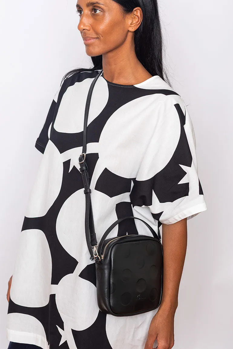 Polka Dot Box Bag - Black