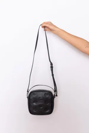 Polka Dot Box Bag - Black
