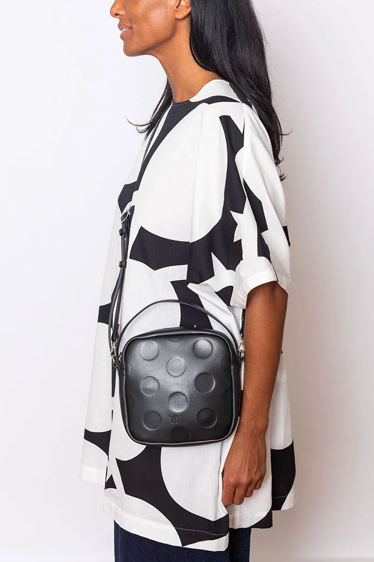 Polka Dot Box Bag - Black