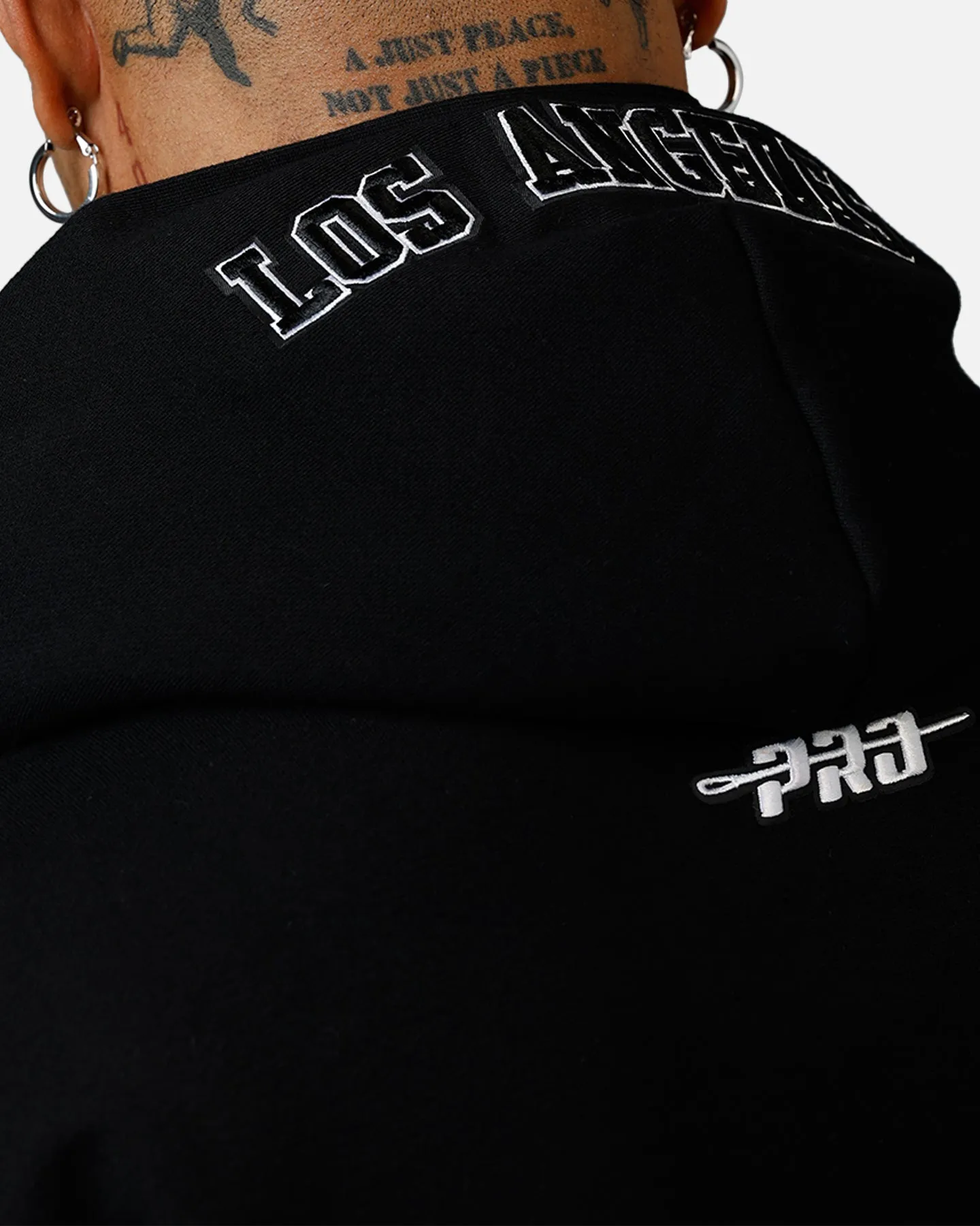 Pro Standard Los Angeles Dodgers Chenille Hoodie Black