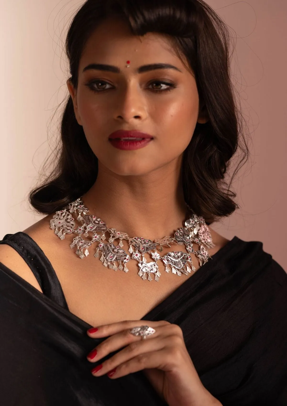 Sangita Silver Necklace