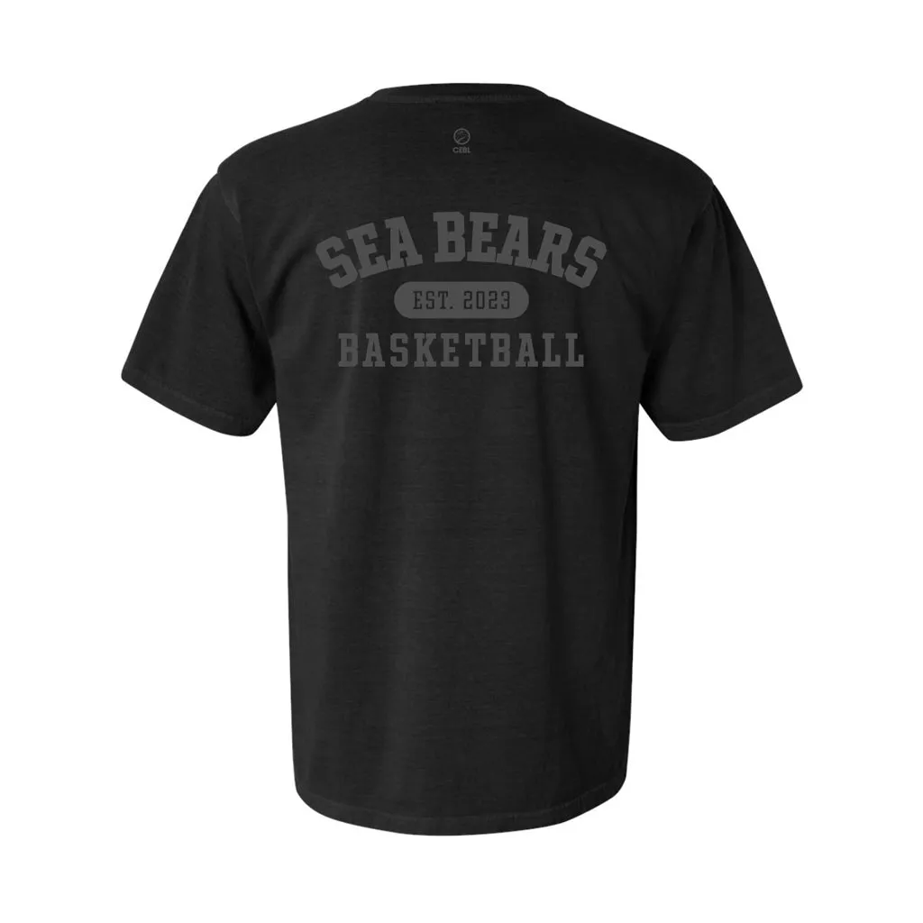 SEA BEARS ICON VARSITY TEE BLACK