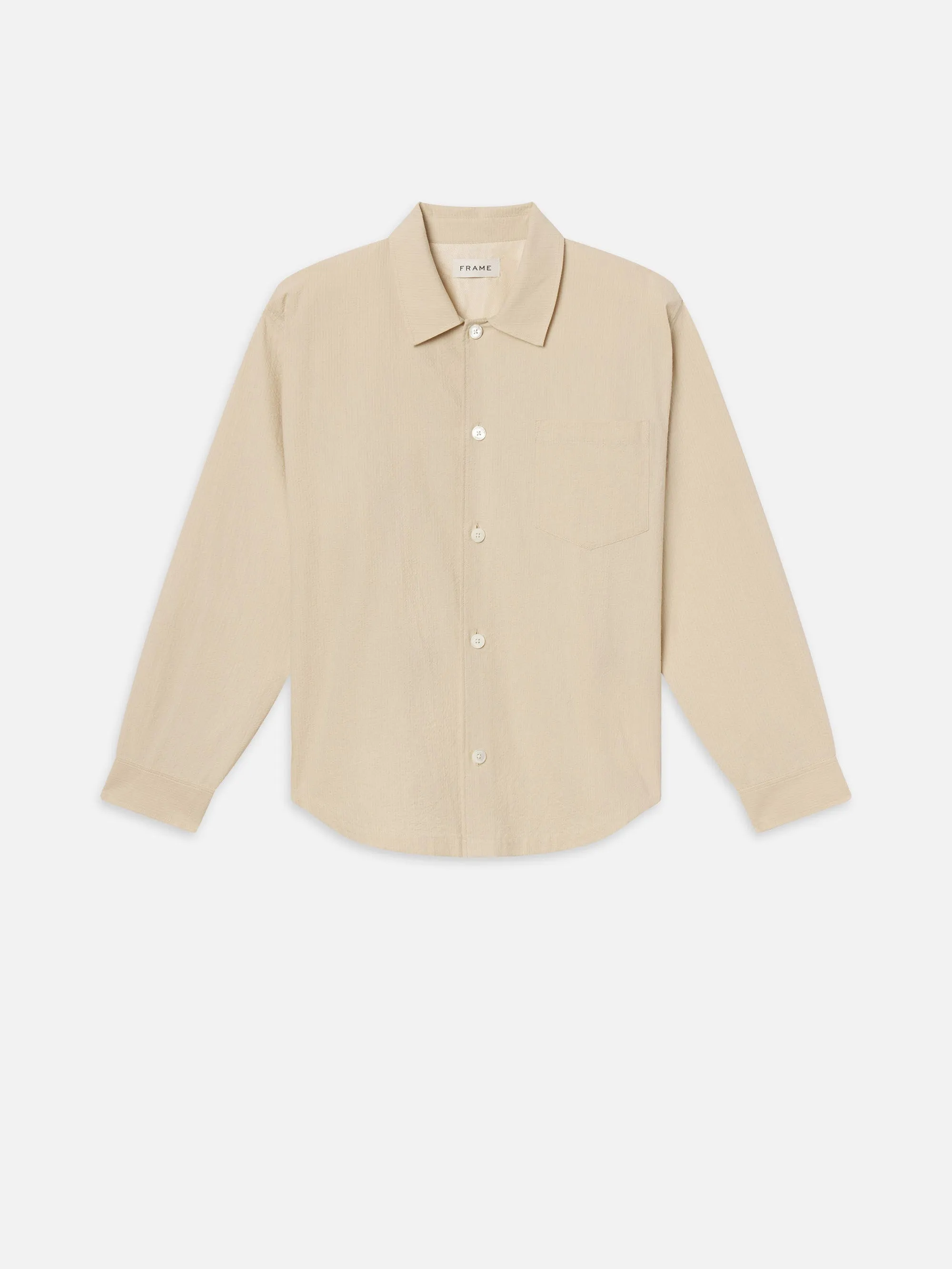 Seersucker Shirt -- Natural