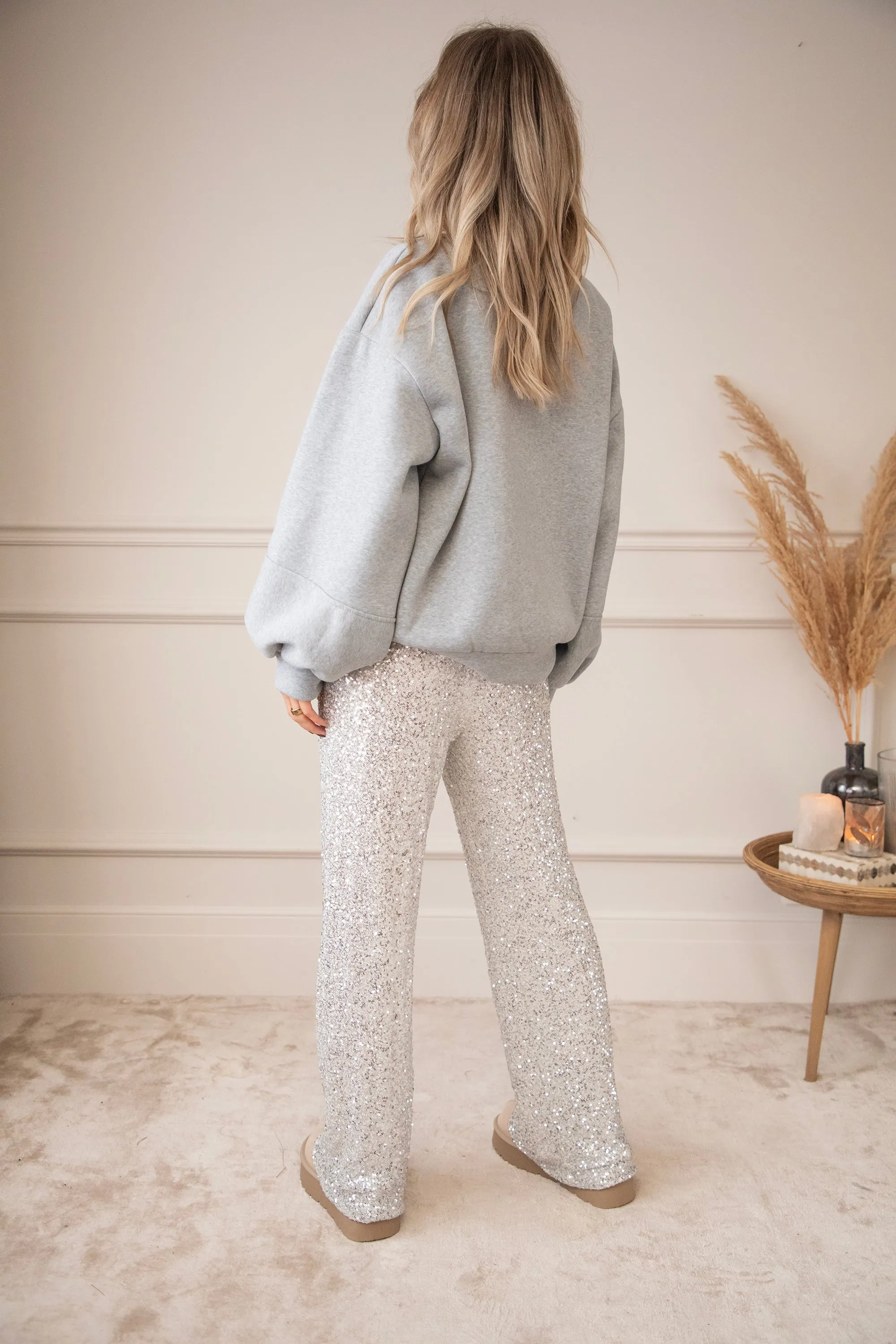 Sequins Soirée Grey - Broek