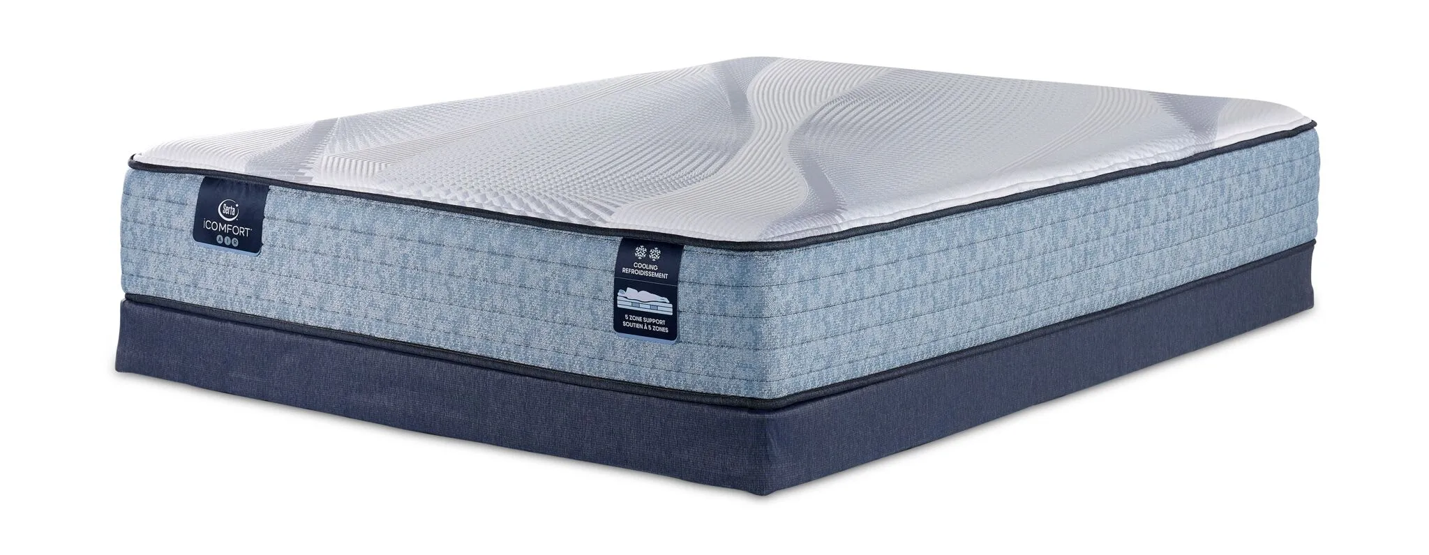 Serta iComfort® AIR Hybrid Medium 11.5" Full Mattress and Low Profile Boxspring Set
