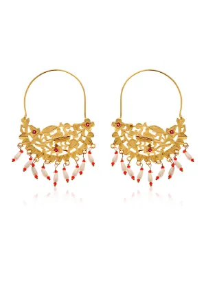 Shamli Gold Tone Silver Earrings