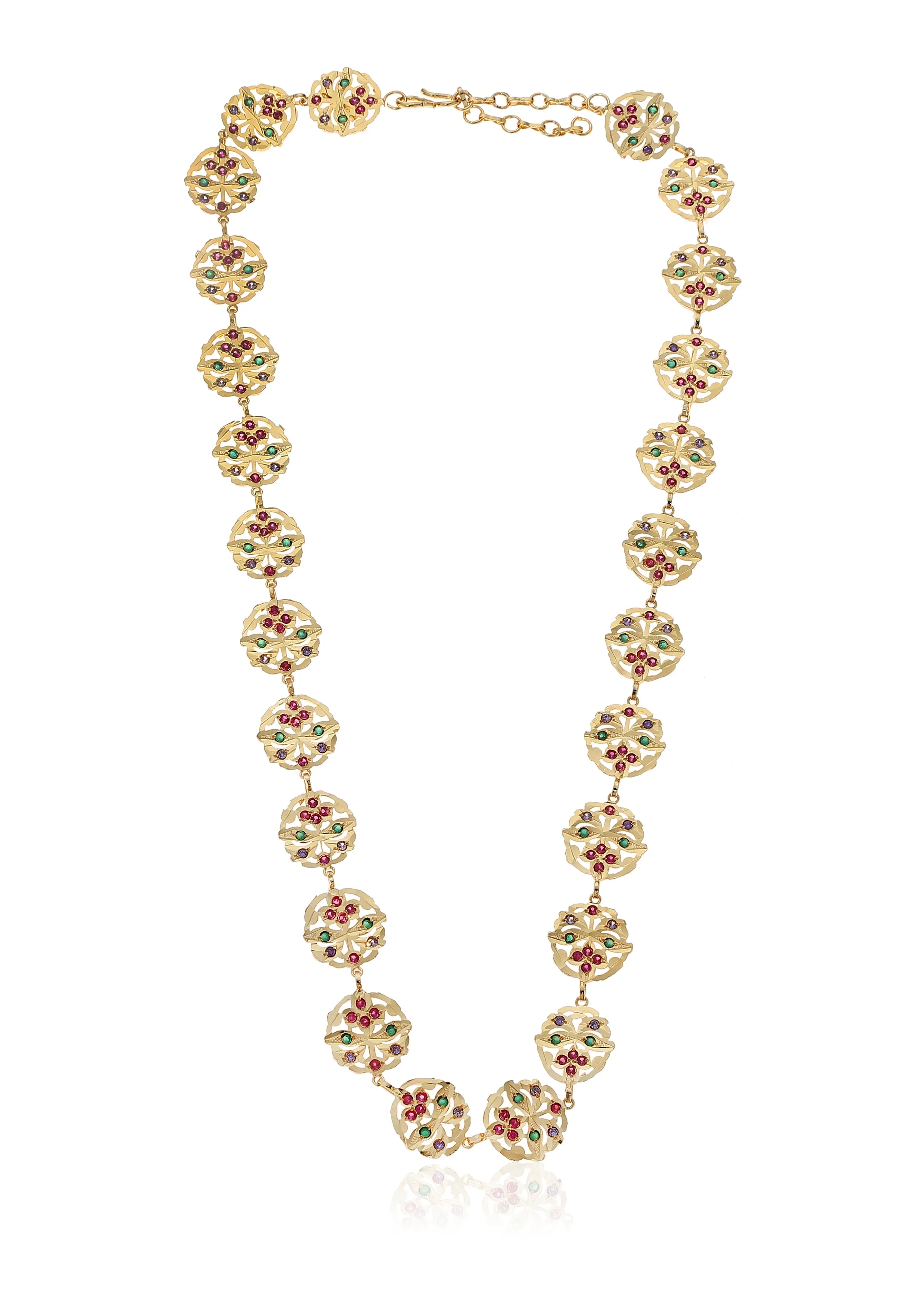 Shanta Gold Tone Silver Necklace