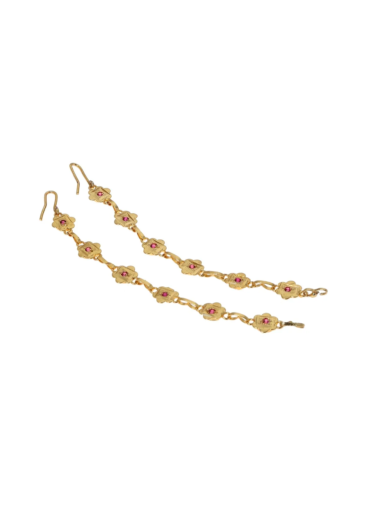 Shashikala Gold Tone Silver Earrings
