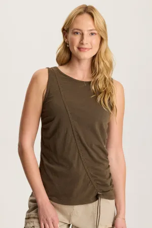 Sherwin Scoop Neck Cinchable Tank