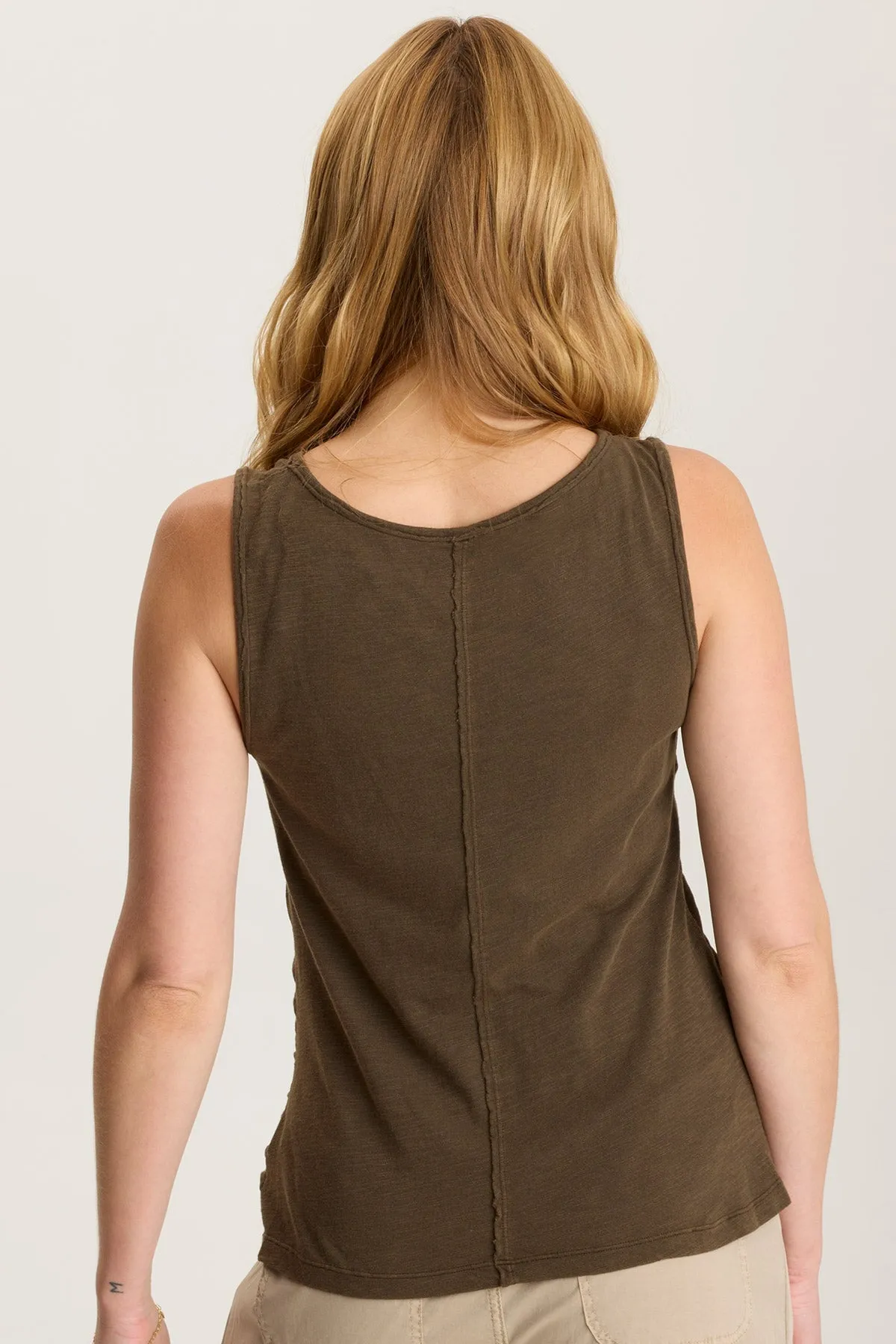 Sherwin Scoop Neck Cinchable Tank
