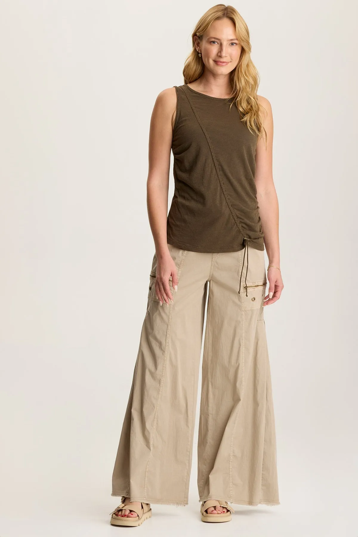 Sherwin Scoop Neck Cinchable Tank