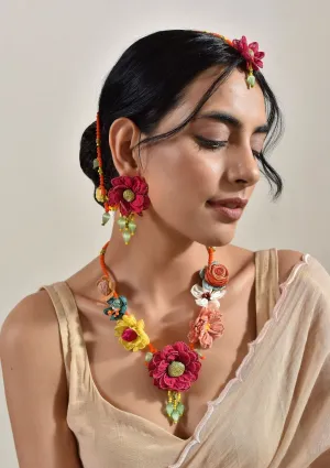 Shimeka Floral Jewellery Set
