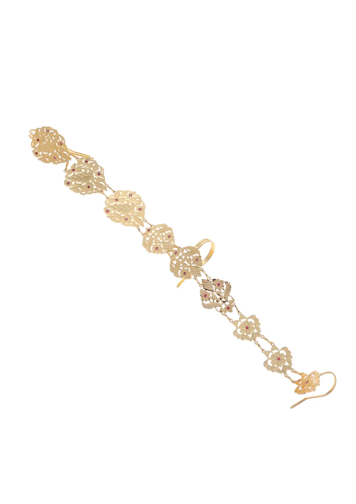 Shubhra Gold Tone Silver Choti