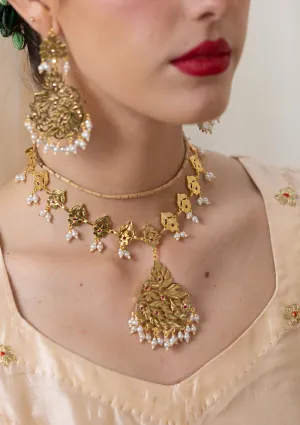Shubhra Gold Tone Silver Necklace