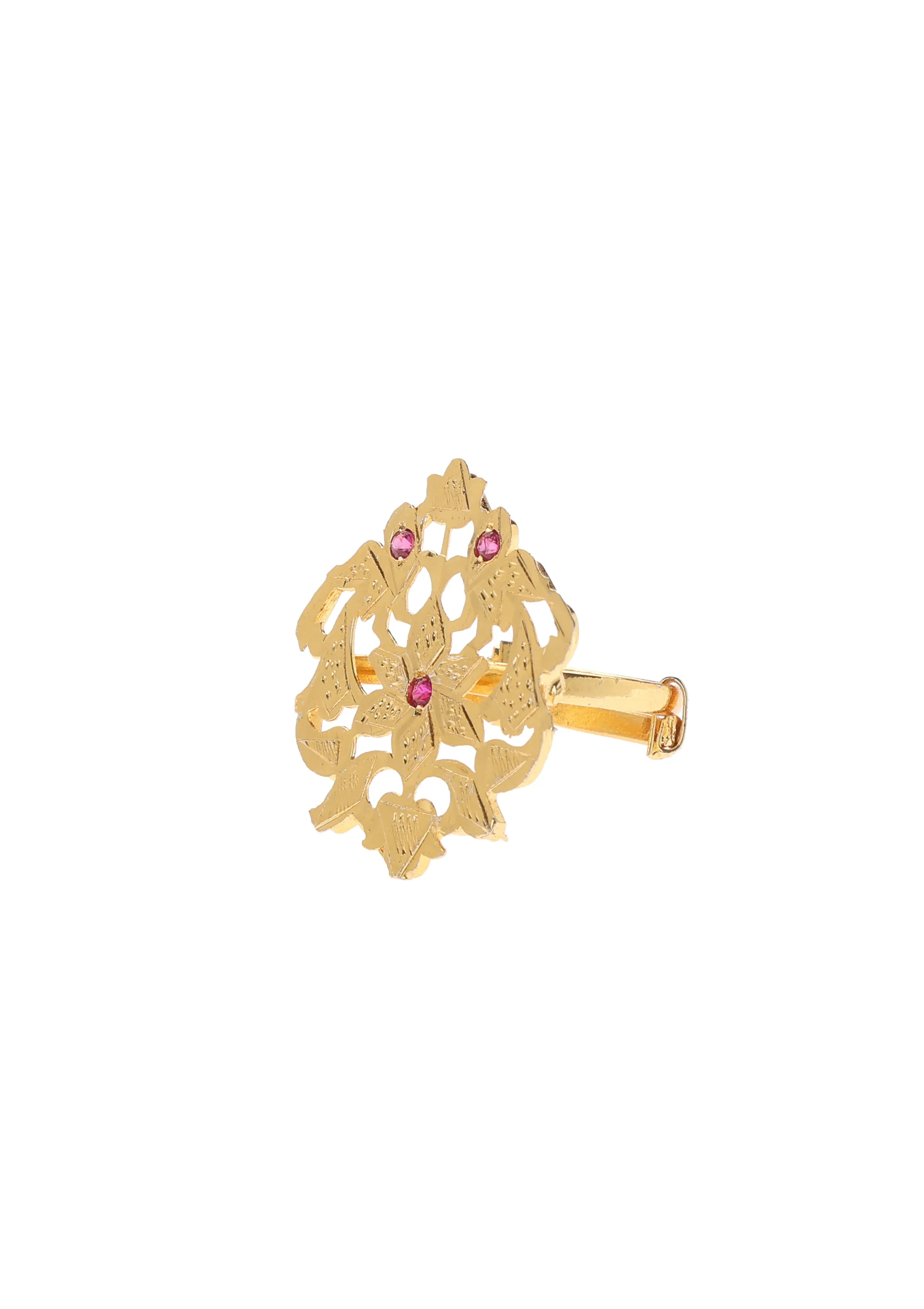 Sitaara Gold Tone Silver Ring