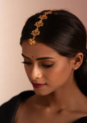 Soha Gold Tone Silver Mangtikka