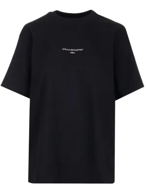 Stella McCartney Logo Detailed Crewneck T-Shirt