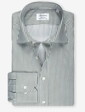 Stripe Fitted Shirt Green