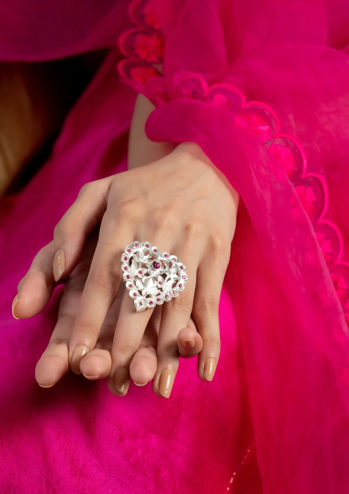 Sudha Handmade Silver Ring