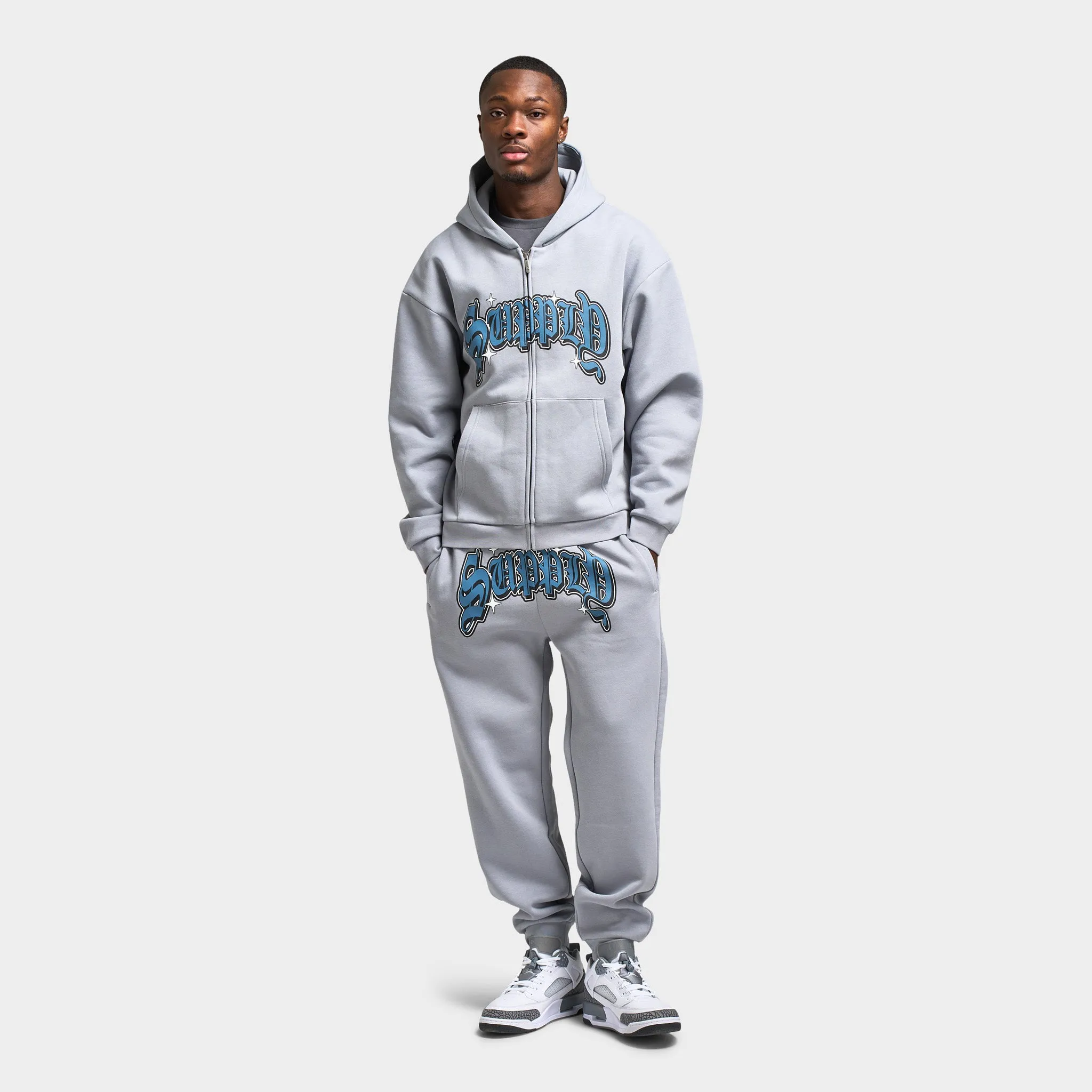 Supply & Demand Brandon Full Zip Hoodie / Grey
