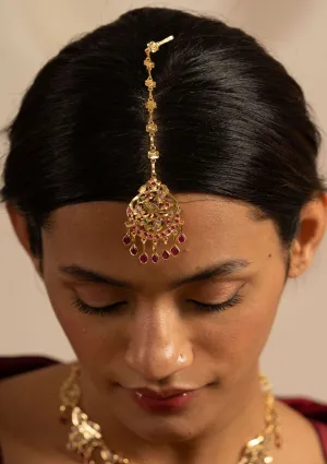 Sureeli Gold Tone Mangtikka