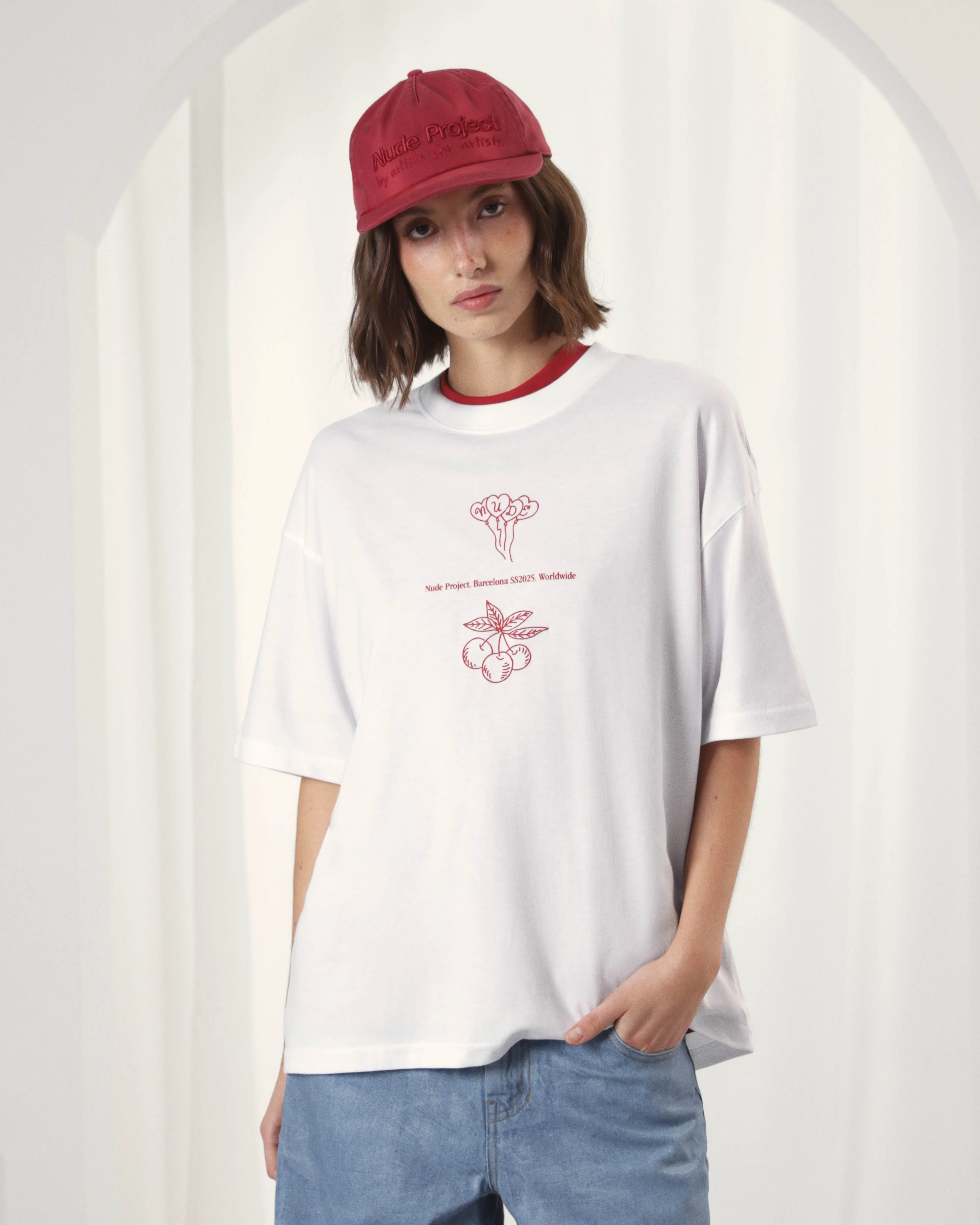 Swan Garden Tee White