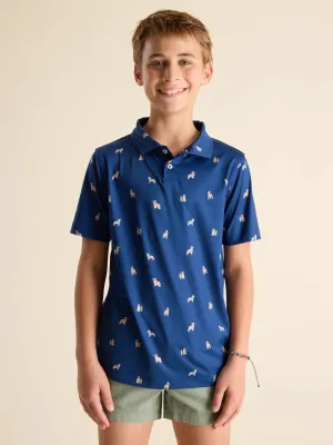 The Barkin' Up the Wrong Tree (Boys Performance Polo)