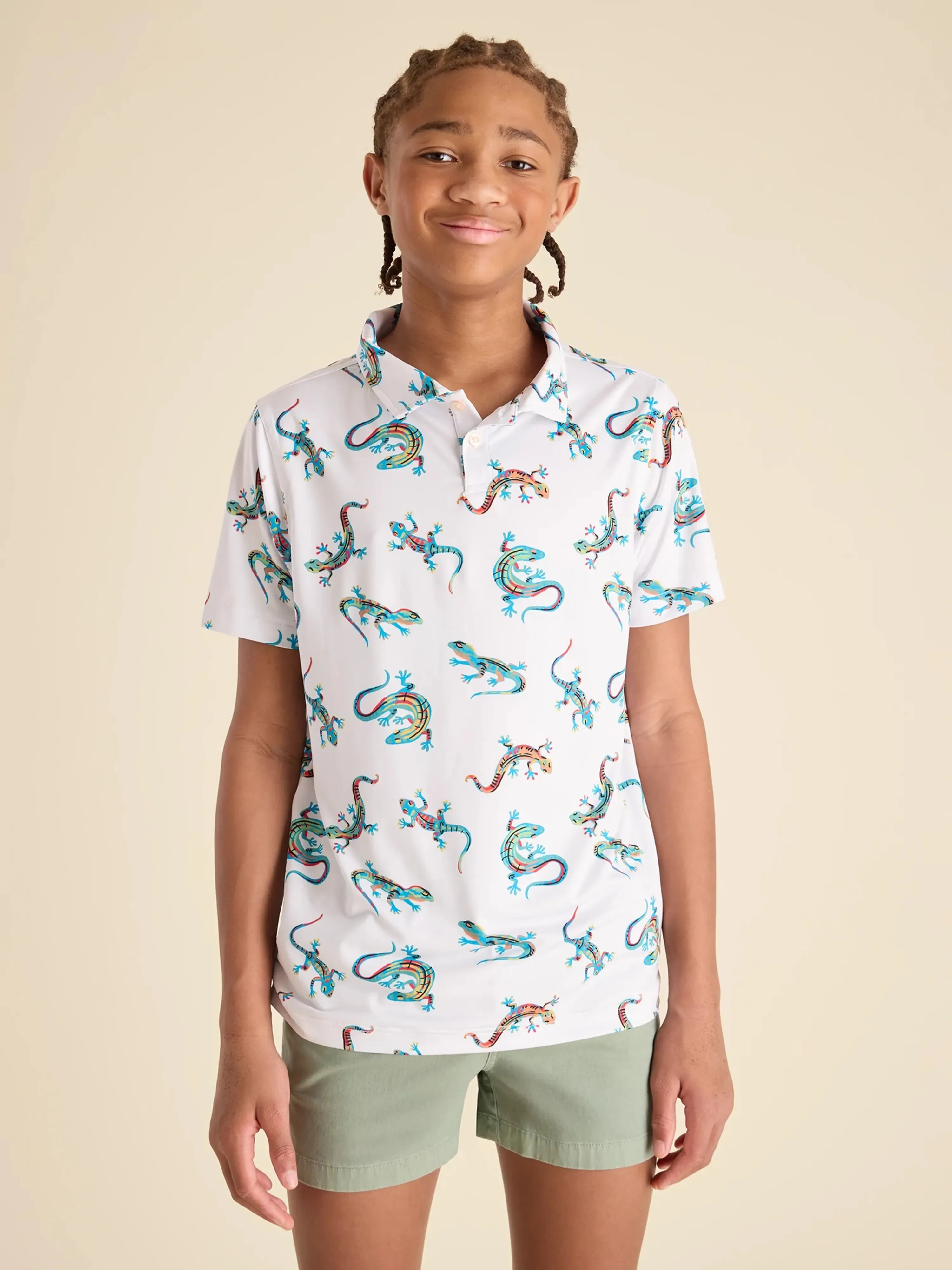 The Blizzard O' Lizard (Boys Performance Polo)