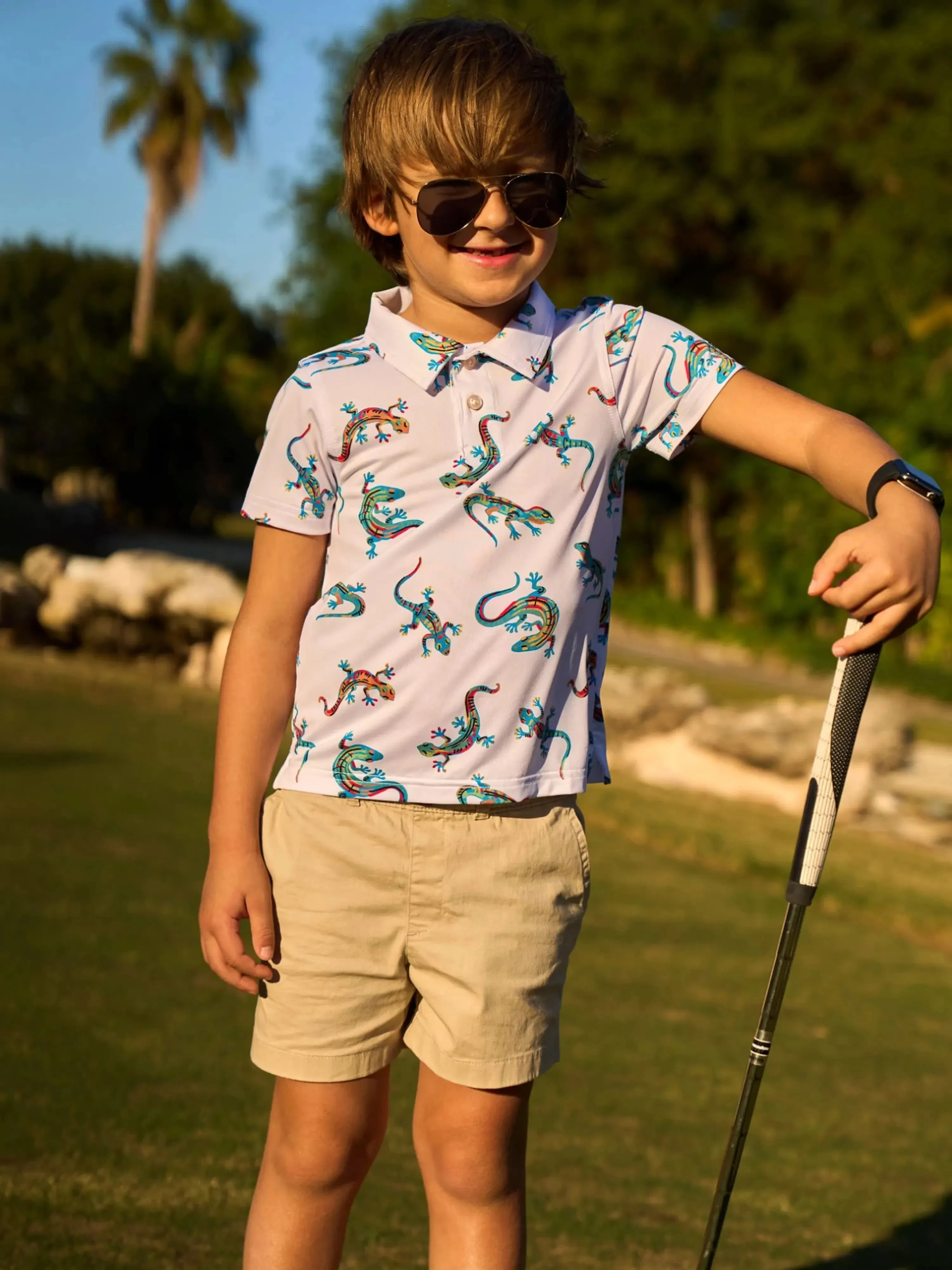 The Blizzard O' Lizard (Boys Performance Polo)