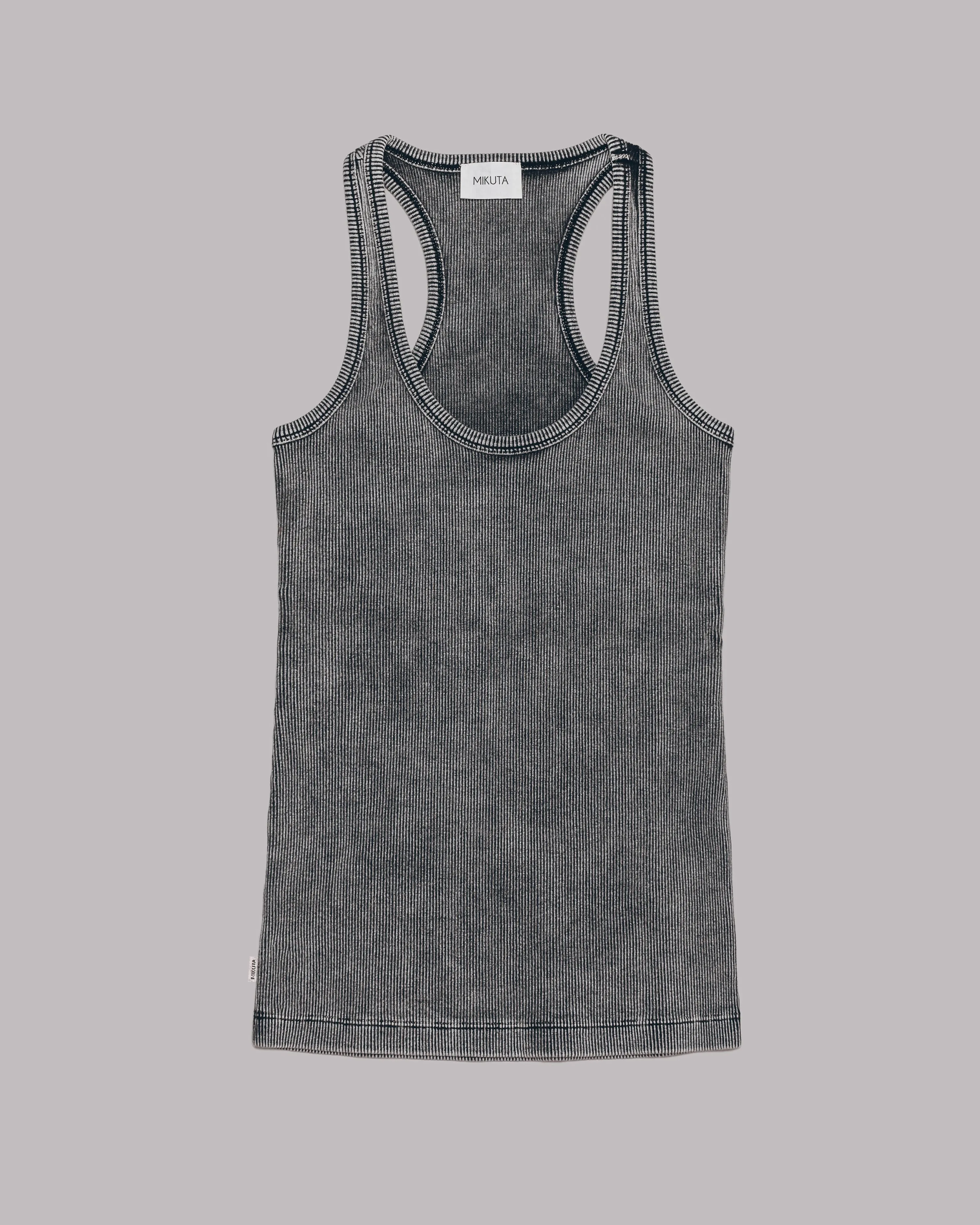 The Dark Ribbed Tank Top