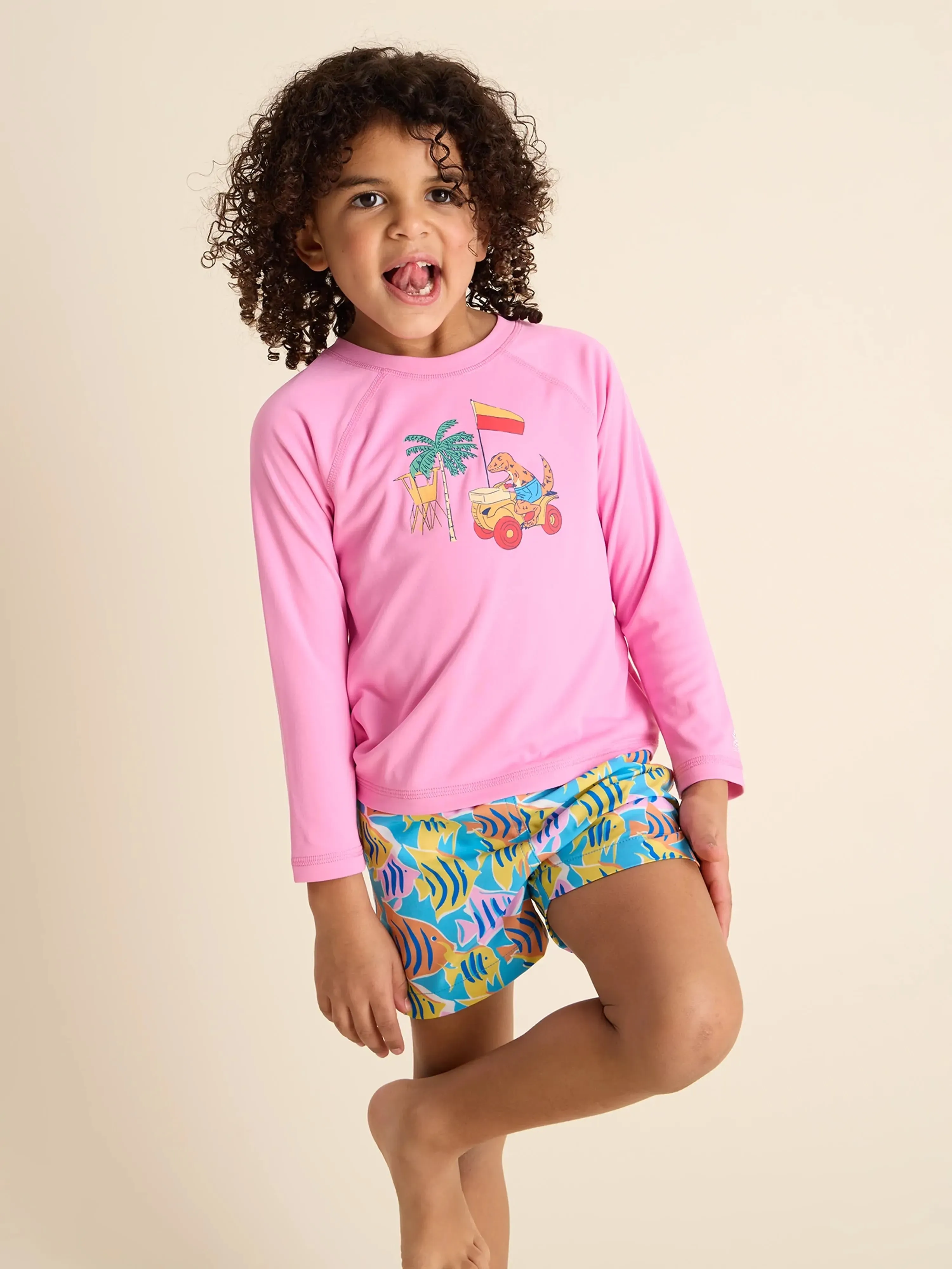 The Dino Racers (Toddler Rashguard)
