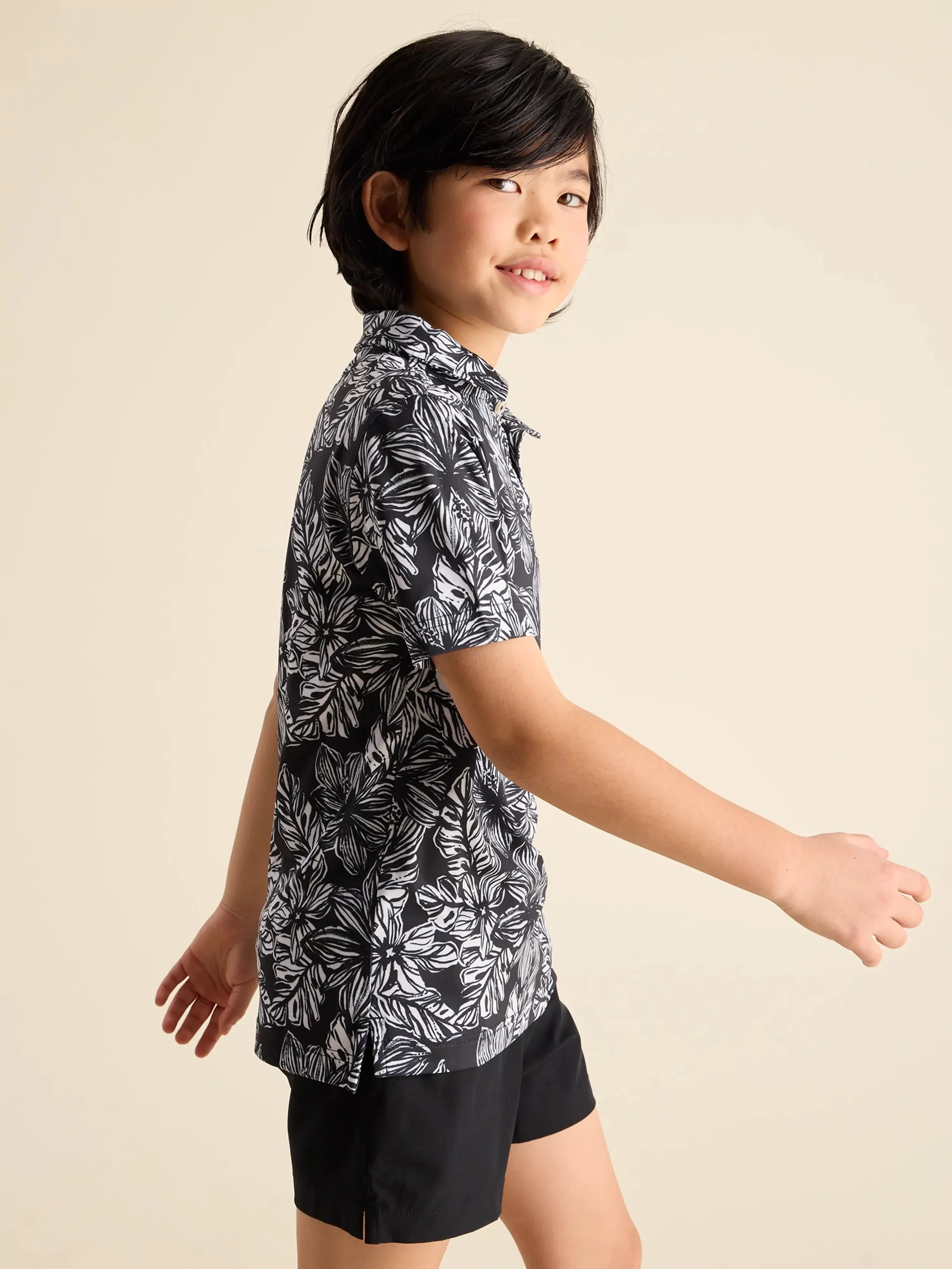 The Floral Estate (Boys Performance Polo)