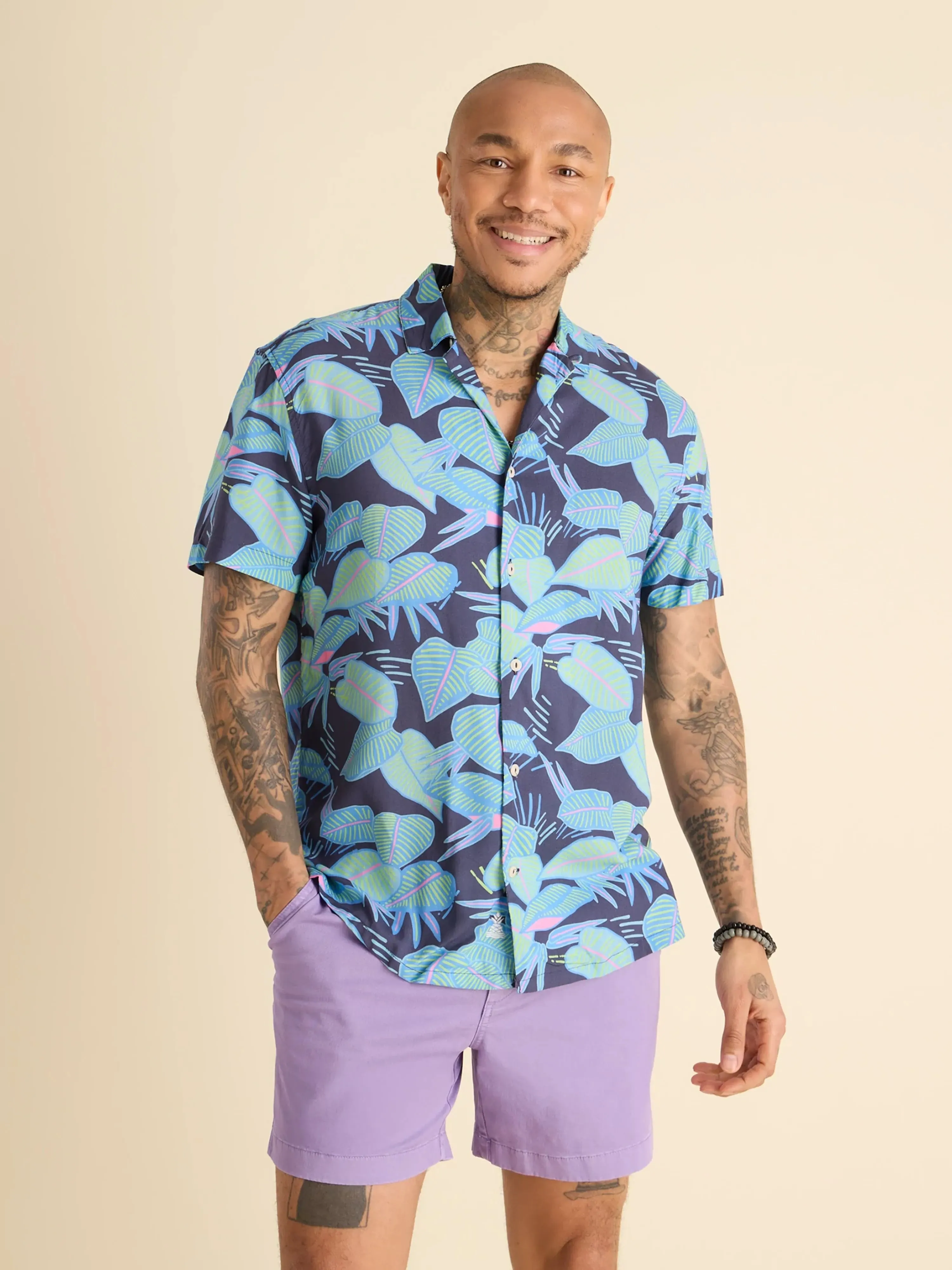 The Fluorescent Funks (Rayon Sunday Shirt)