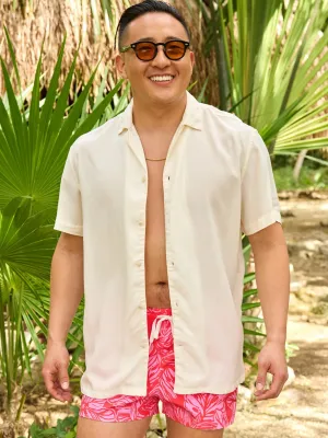 The Ivory Lotus (Rayon Sunday Shirt)