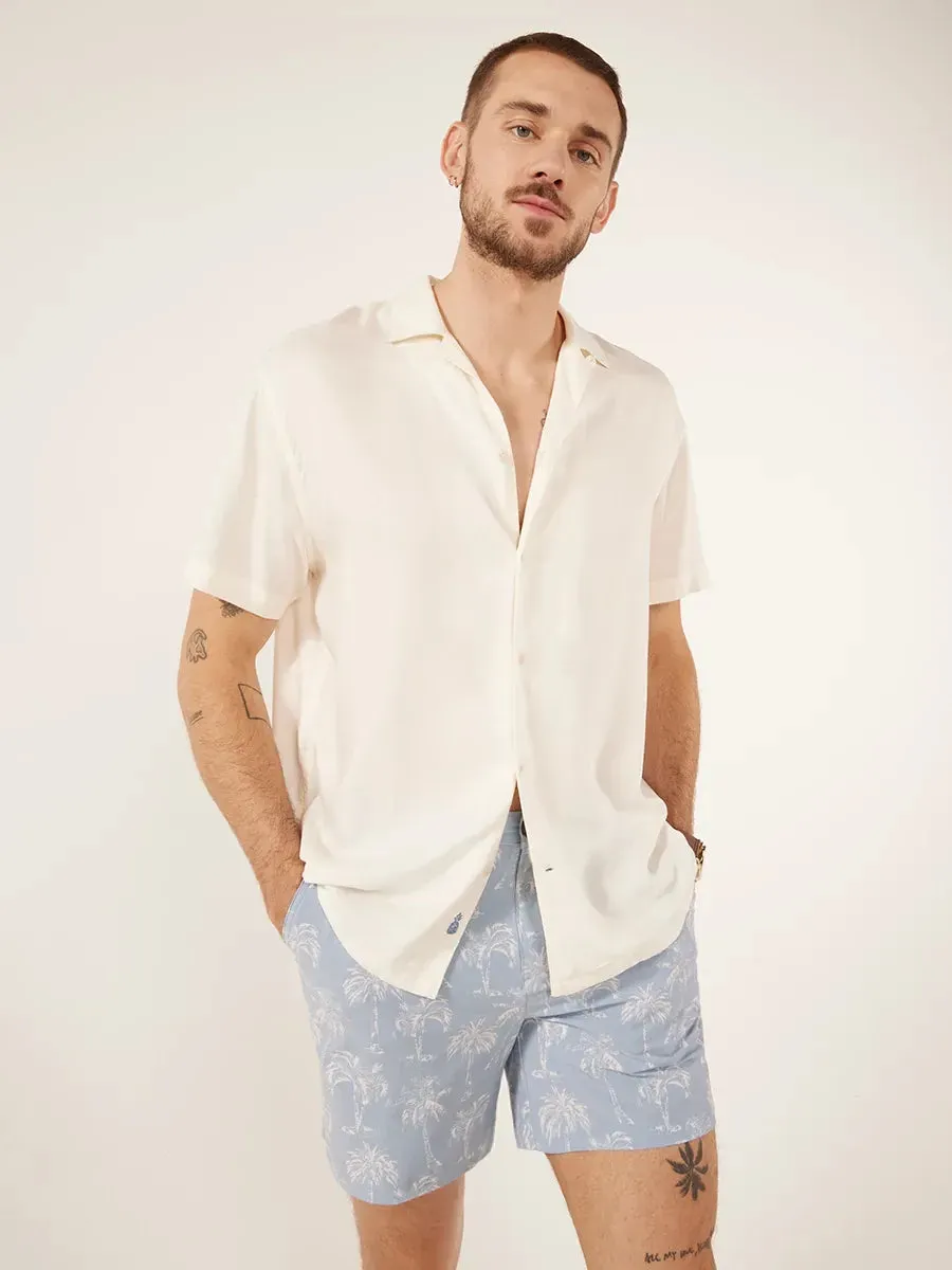 The Ivory Lotus (Rayon Sunday Shirt)