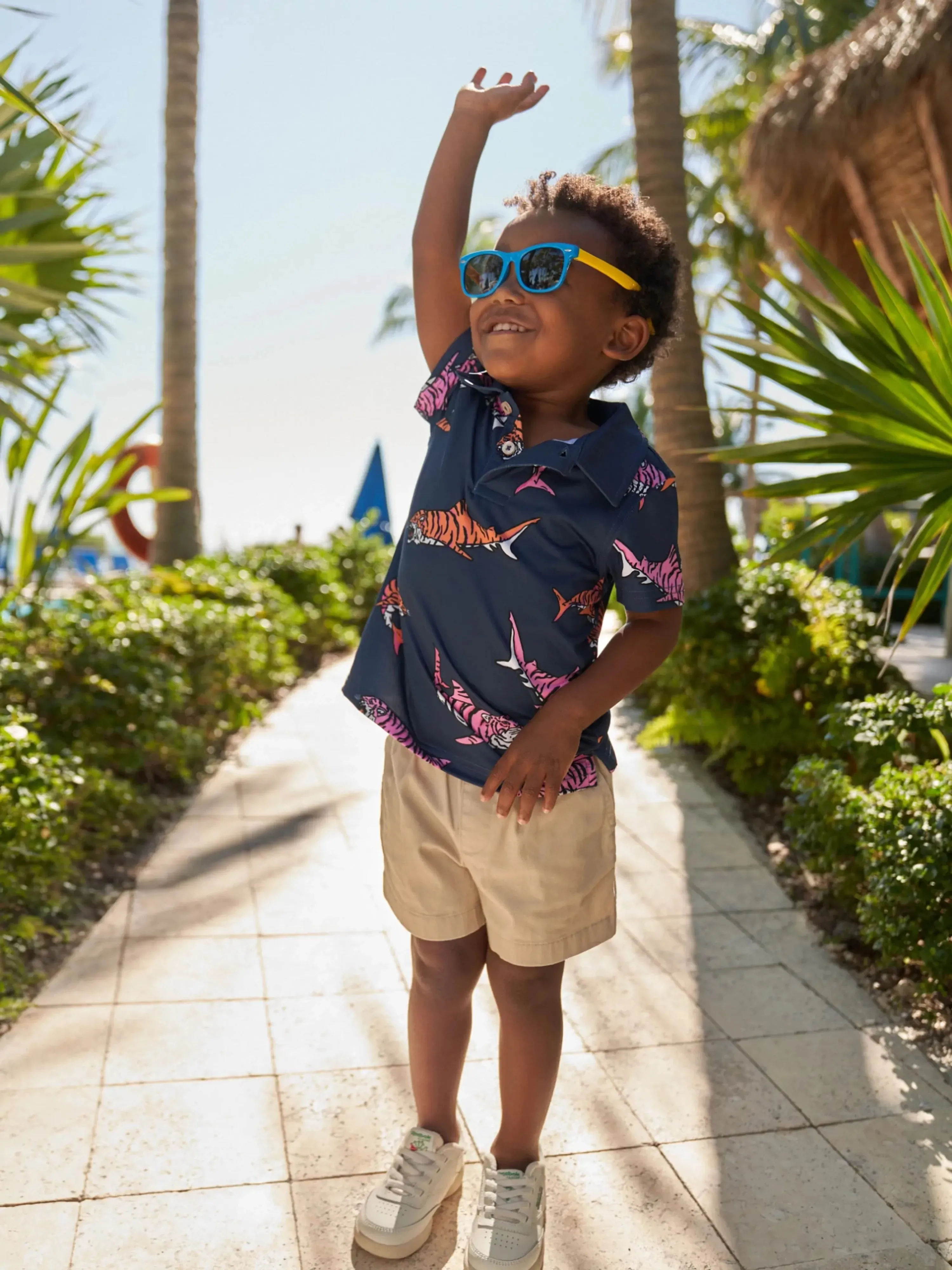 The Lil King of the Sea (Toddler Performance Polo)