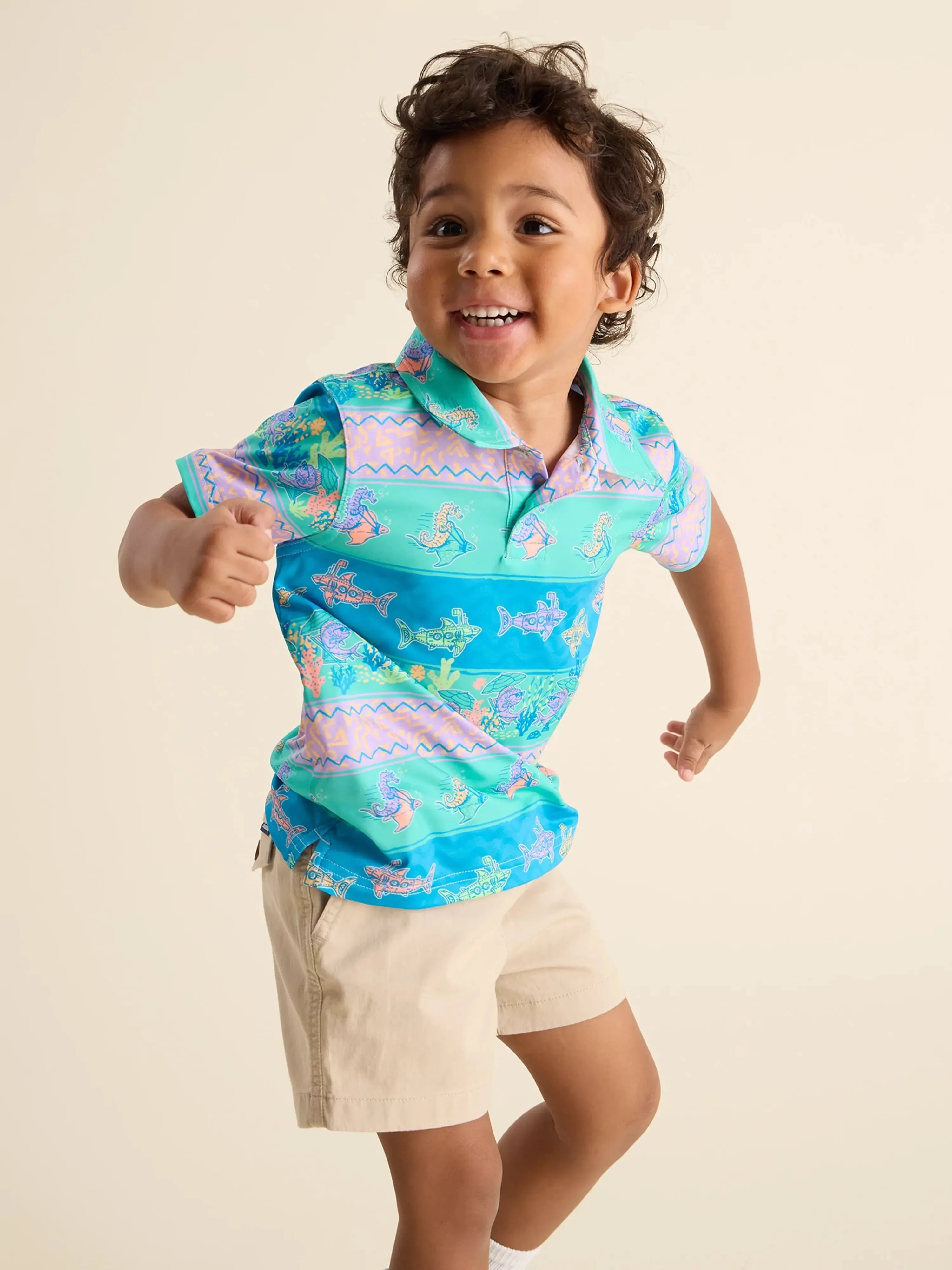 The Lil Neptune's Weekend Wear (Toddler Performance Polo)