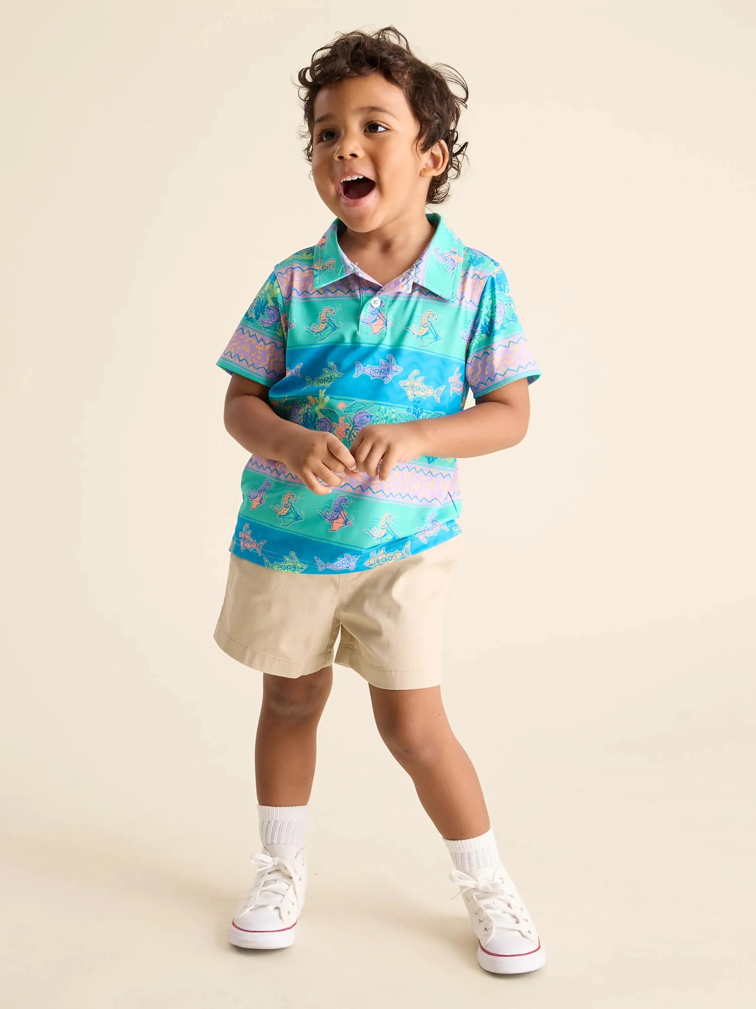 The Lil Neptune's Weekend Wear (Toddler Performance Polo)