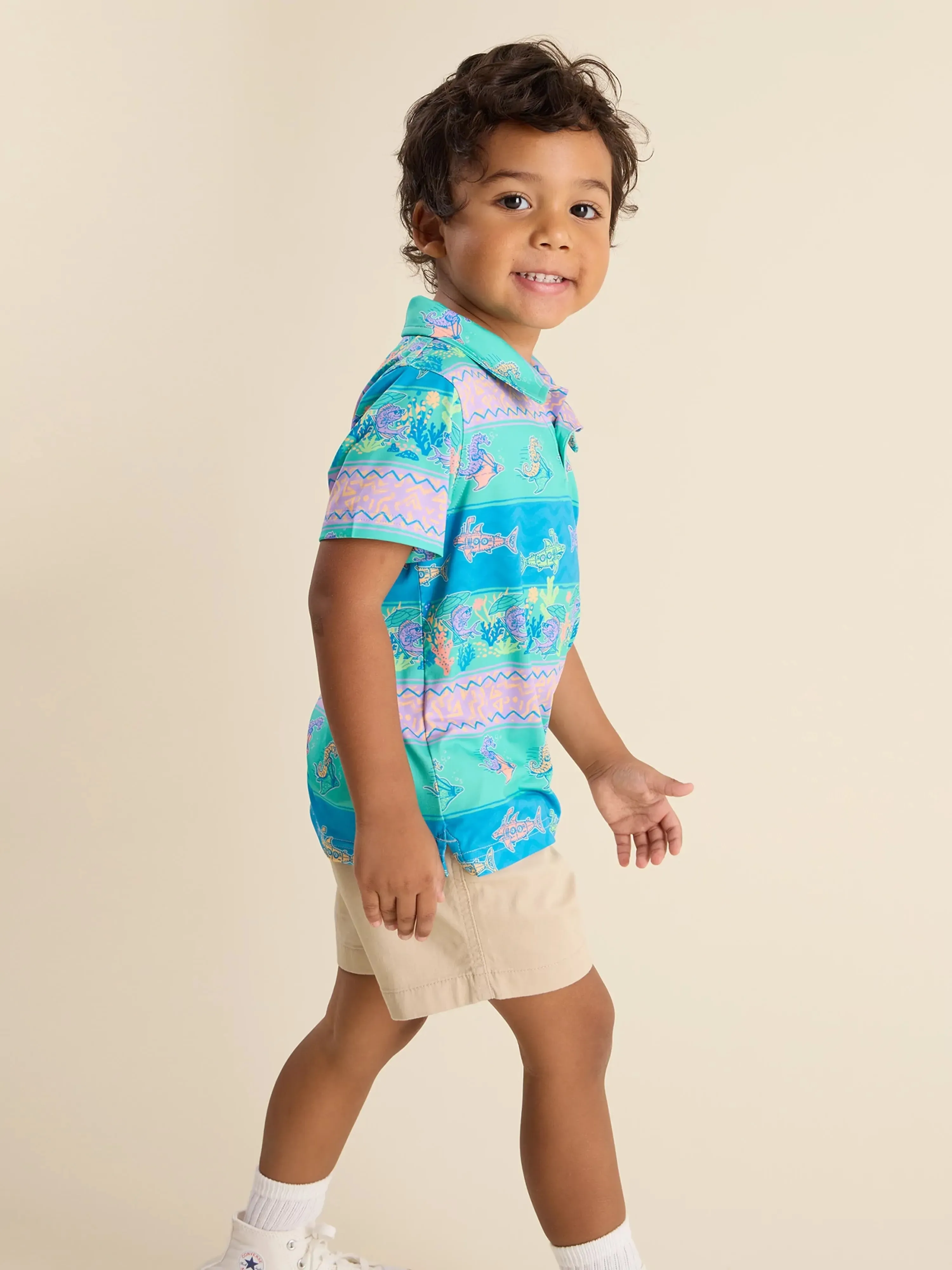 The Lil Neptune's Weekend Wear (Toddler Performance Polo)
