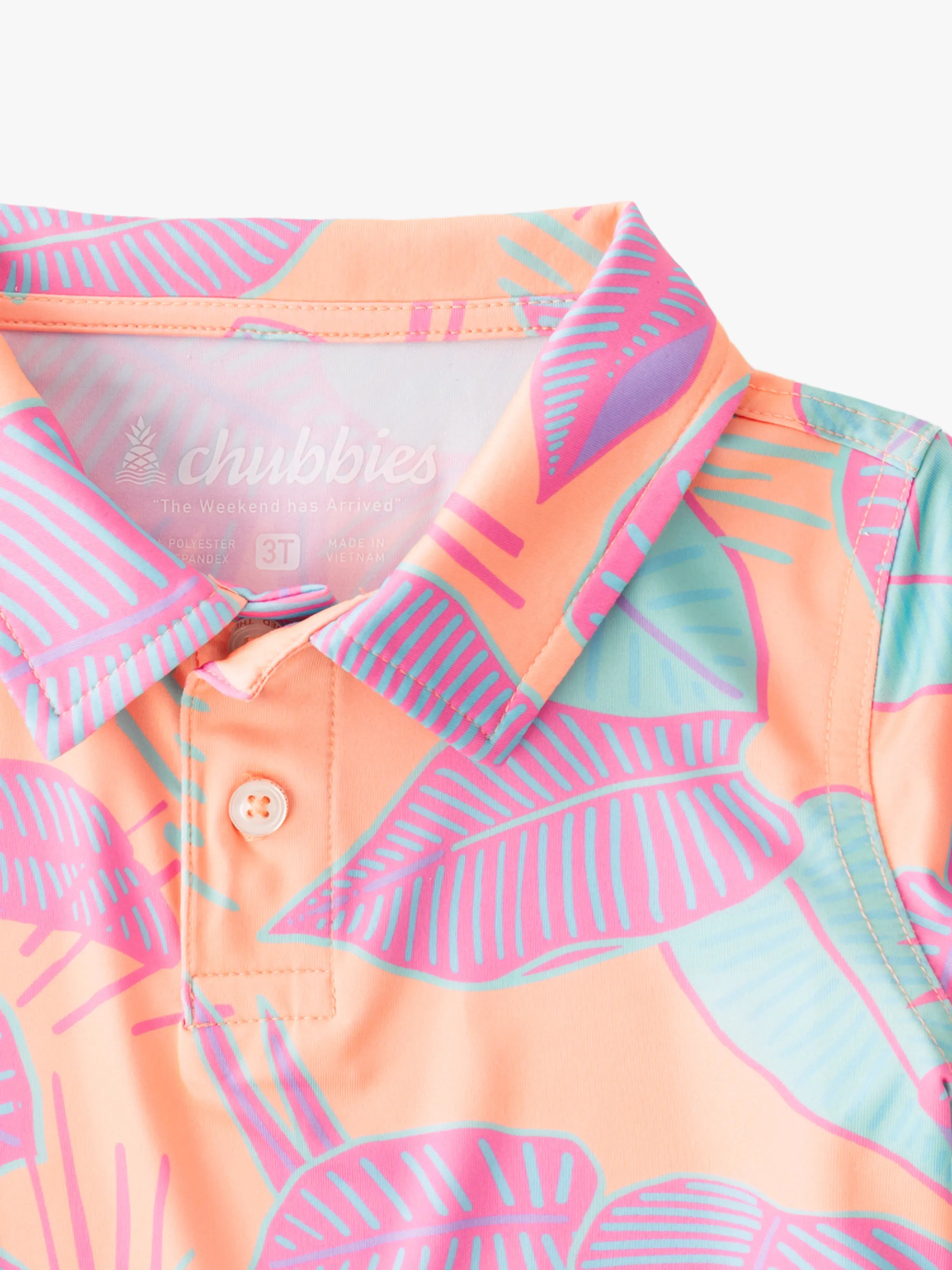The Lil Posh Palms (Toddler Performance Polo)