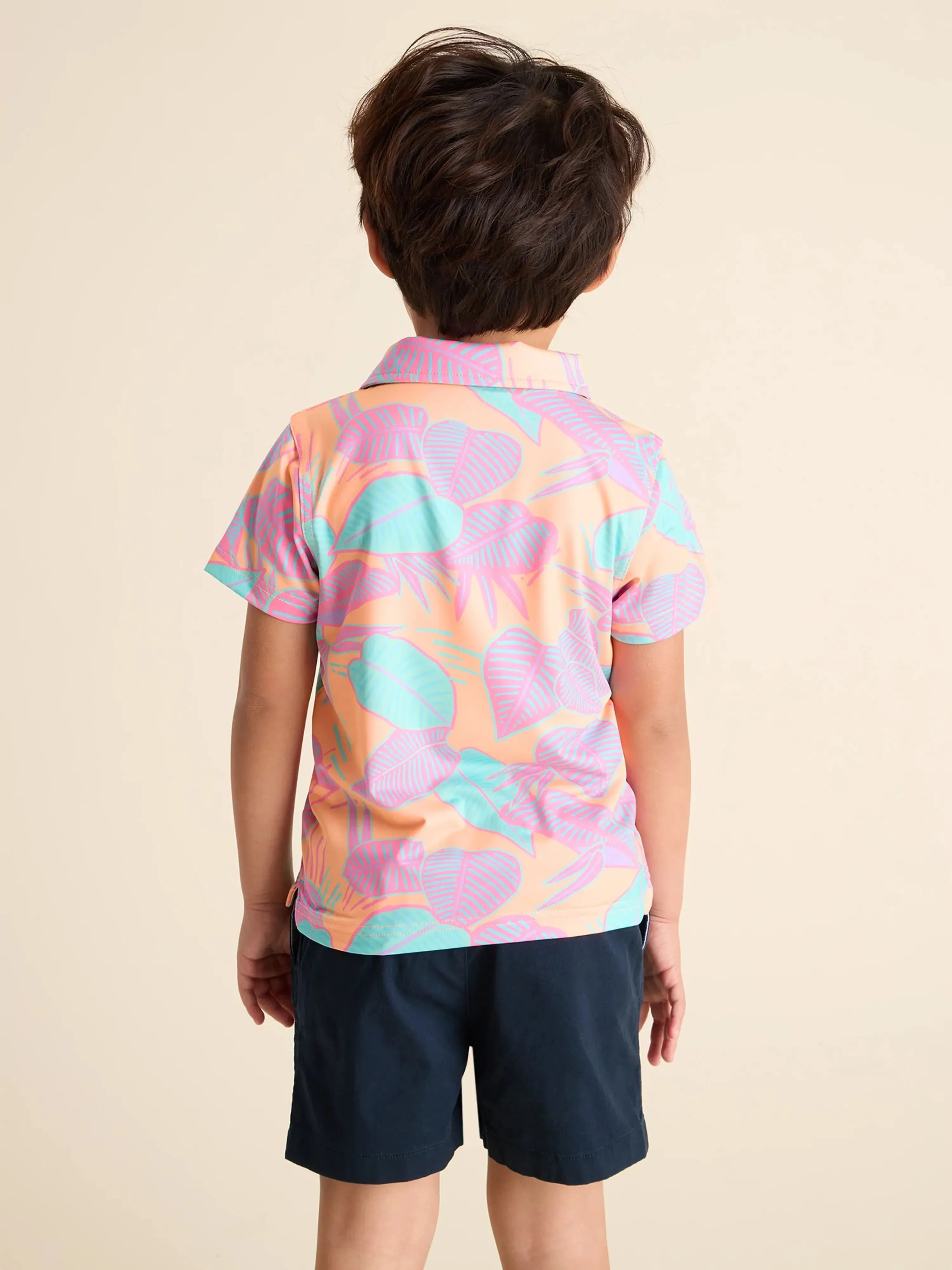 The Lil Posh Palms (Toddler Performance Polo)