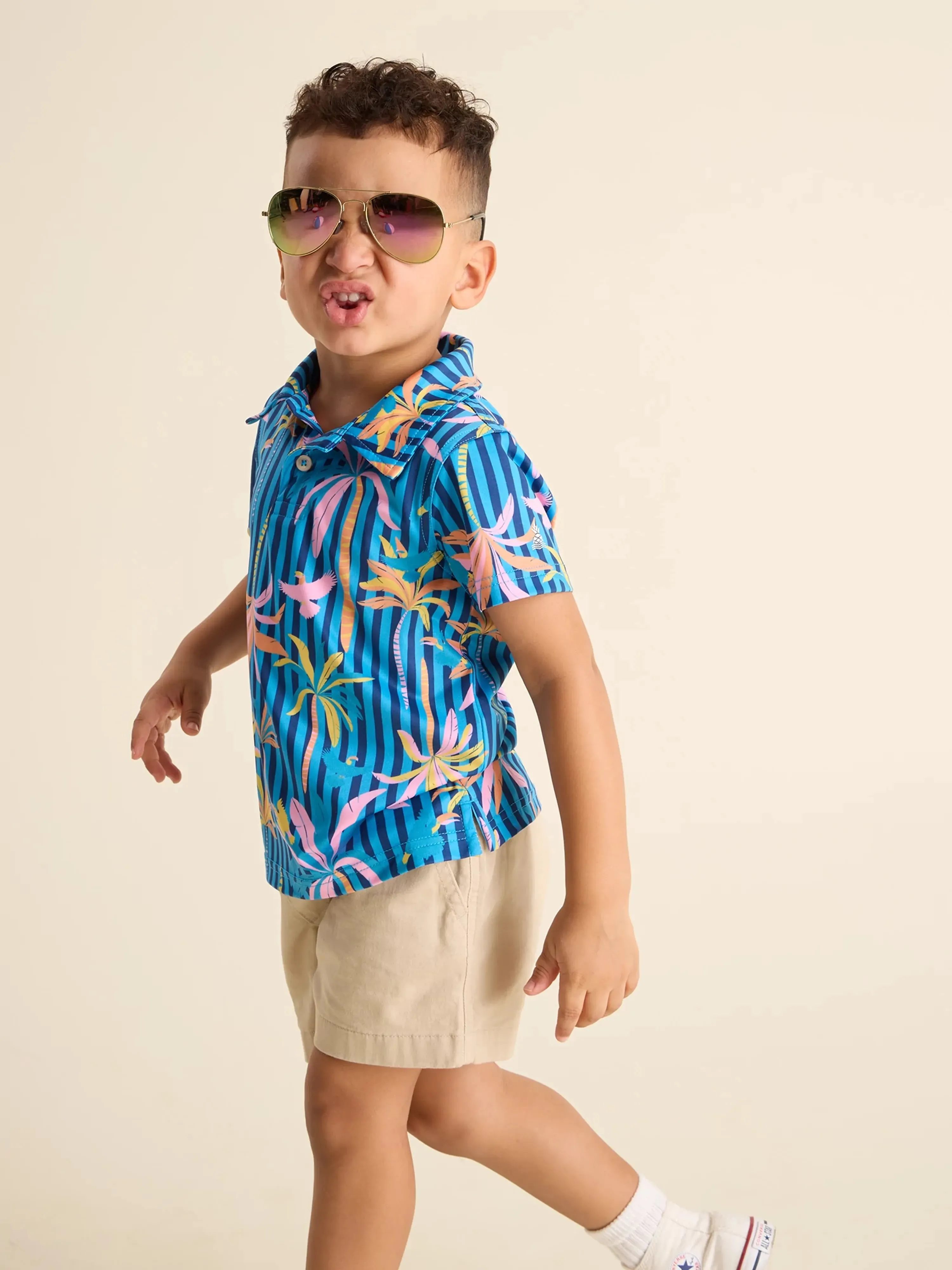 The Lil Wild Blue (Toddler Performance Polo)