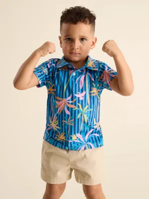 The Lil Wild Blue (Toddler Performance Polo)