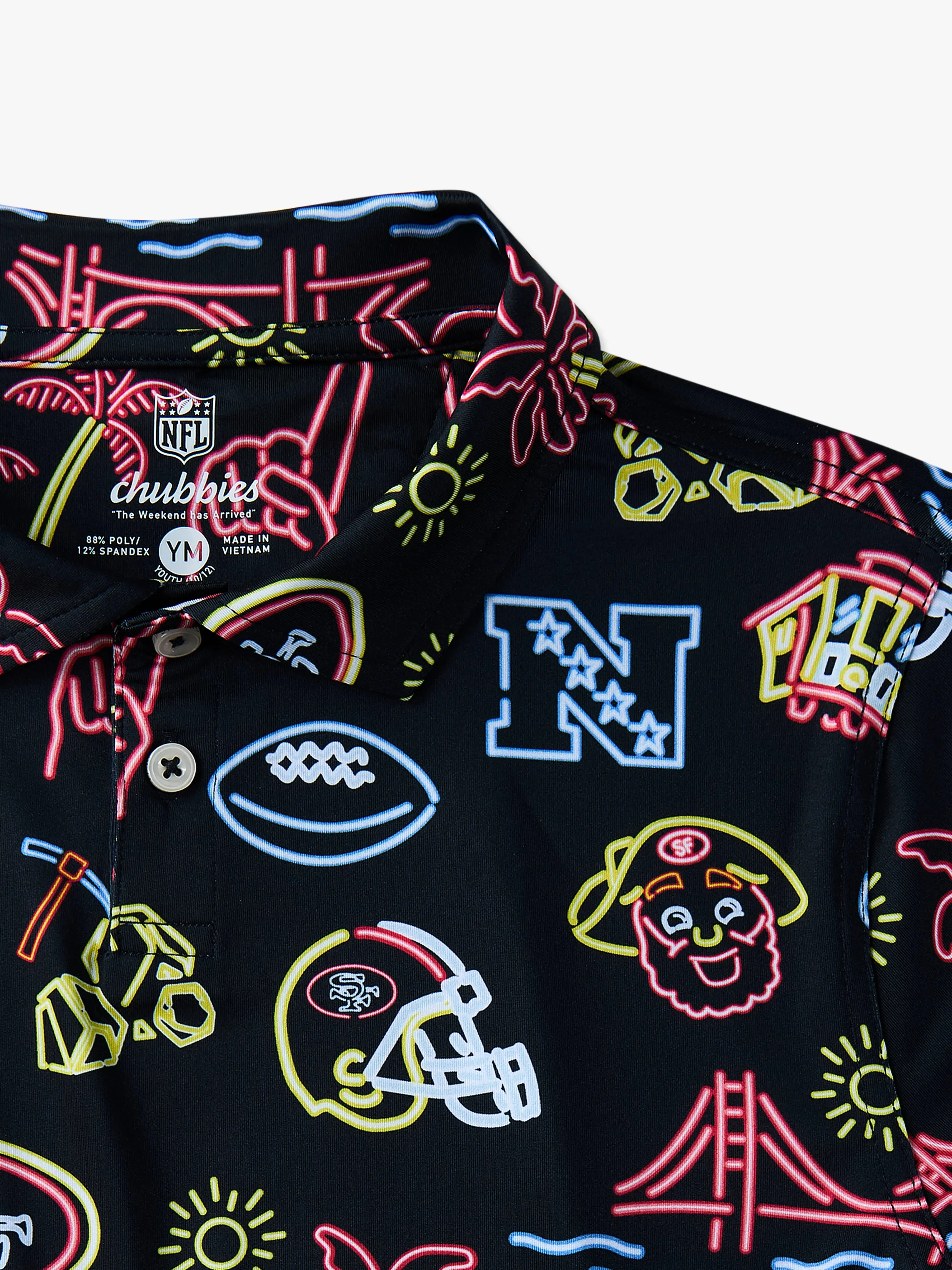 The Neon 49ers (NFL Boys Performance Polo)