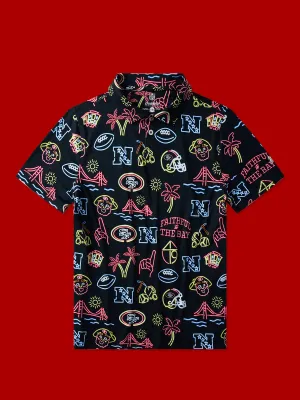 The Neon 49ers (NFL Boys Performance Polo)