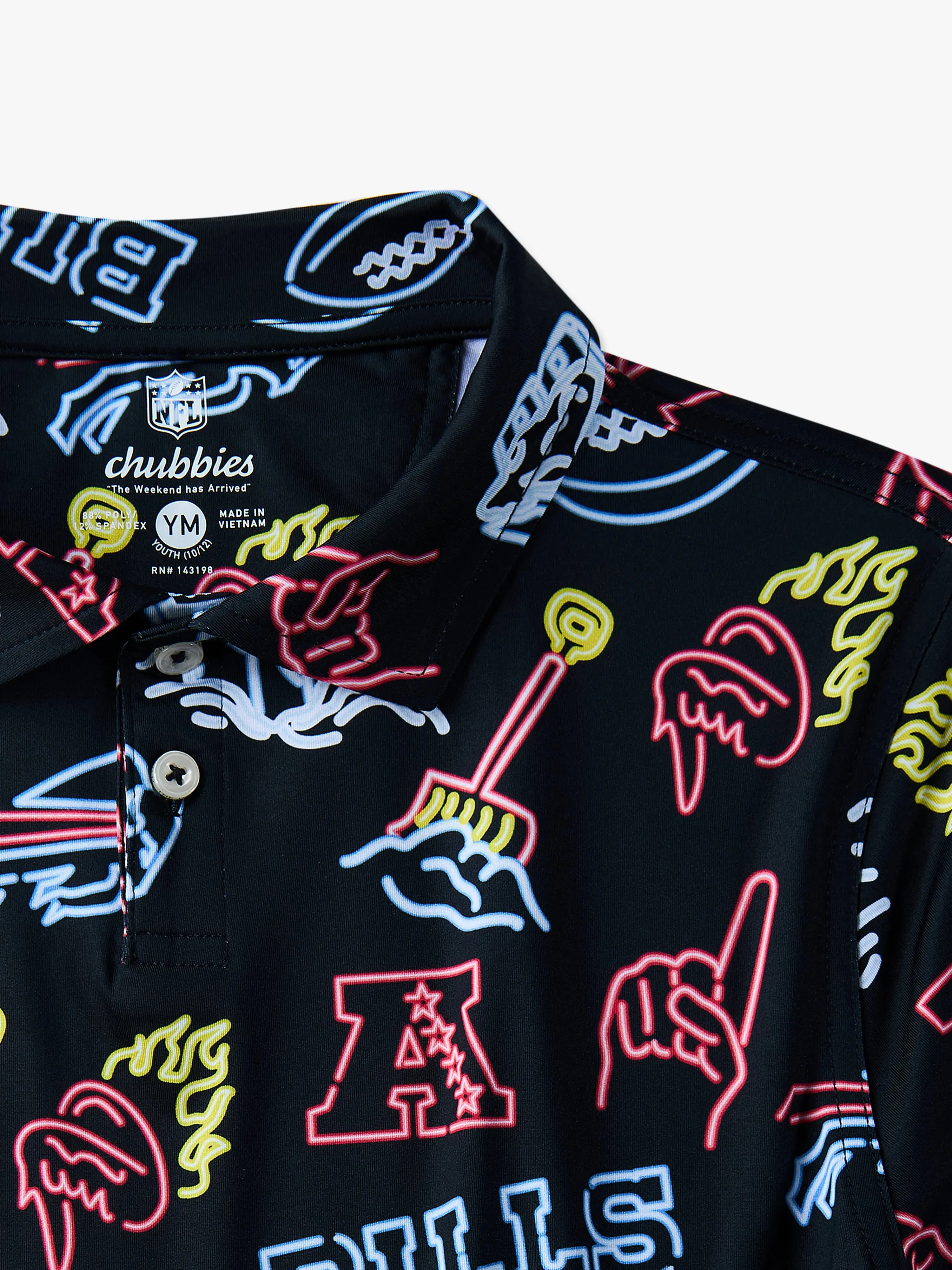The Neon Bills (NFL Boys Performance Polo)