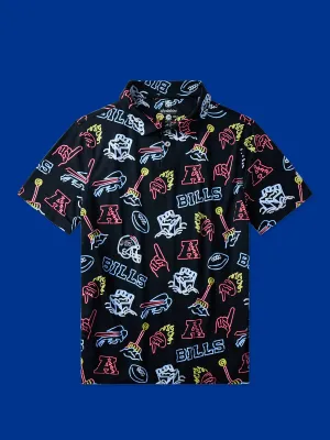 The Neon Bills (NFL Boys Performance Polo)